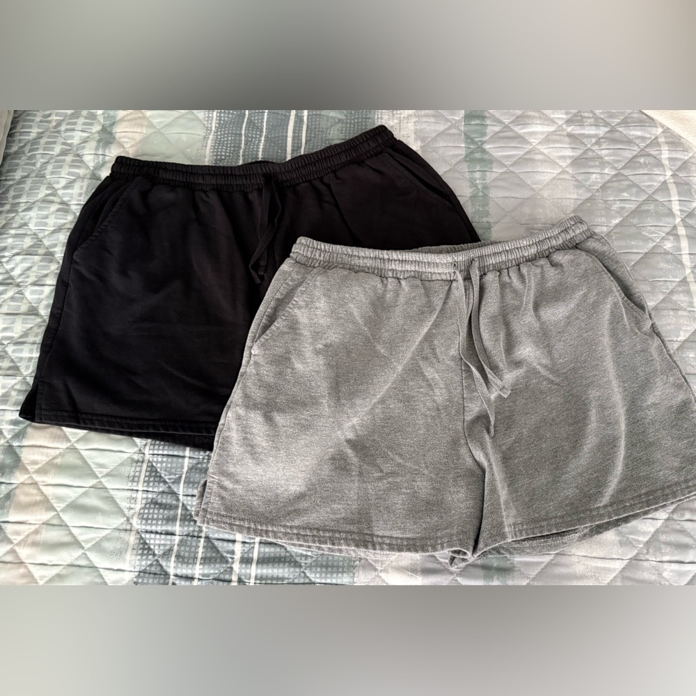 Women’s Rebel Sky Black and Gray Shorts size Large